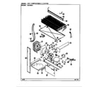 Magic Chef RB194RV/DG68A unit compartment & system diagram