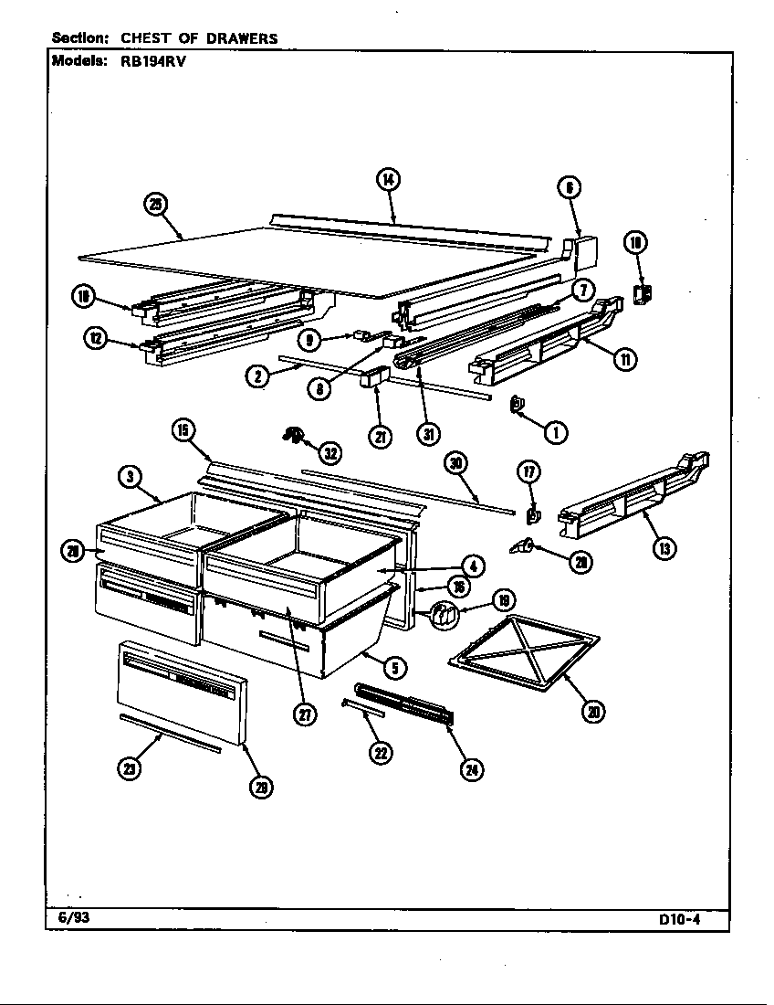 Chest of drawers