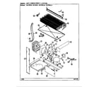 Magic Chef RB150RLW/DG17A unit compartment & system diagram