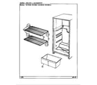 Magic Chef RB150RW/DG15A shelves & accessories diagram