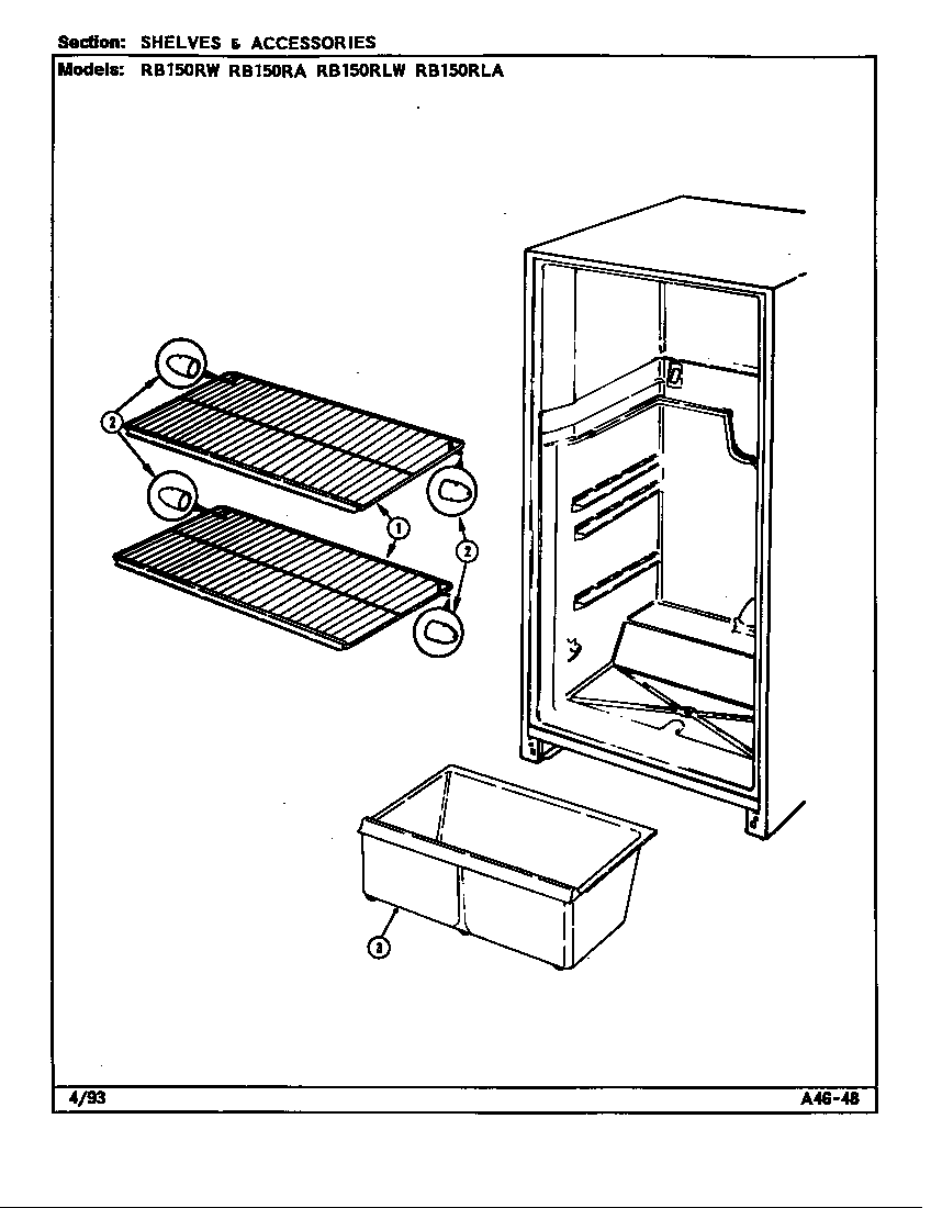 Shelves & accessories