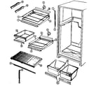 Maytag GT17X93V/DF25A shelves & accessories diagram