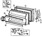Maytag GT17X93V/DF25A freezer door diagram