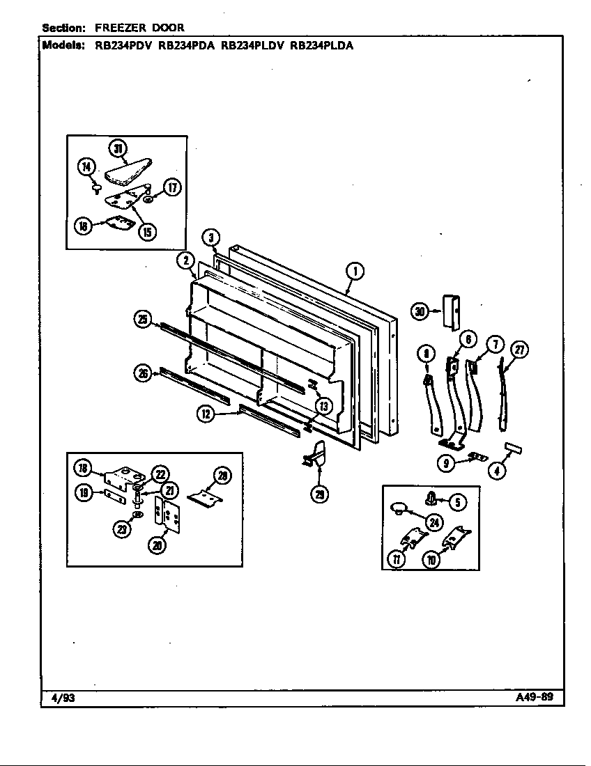 FREEZER DOOR