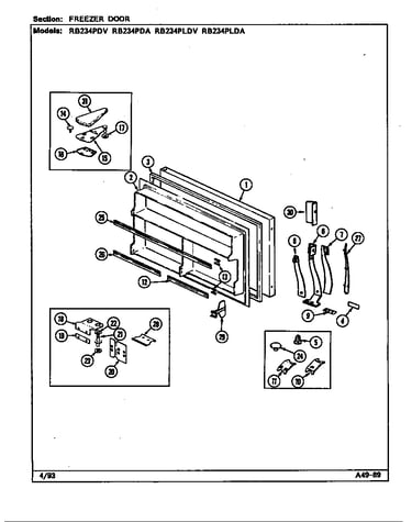Freezer door