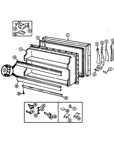 Freezer door