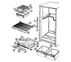 Maytag GT19X6A shelves & accessories diagram