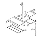 Maytag GT21X93A/DF84A shelves & accessories diagram
