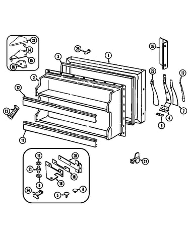Freezer door
