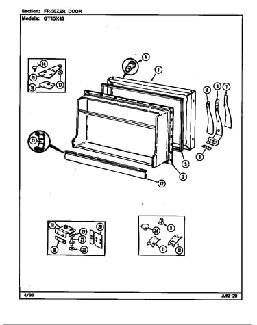 Freezer door