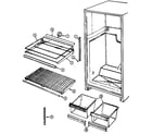 Maytag GT17X7A/DC28B shelves & accessories diagram