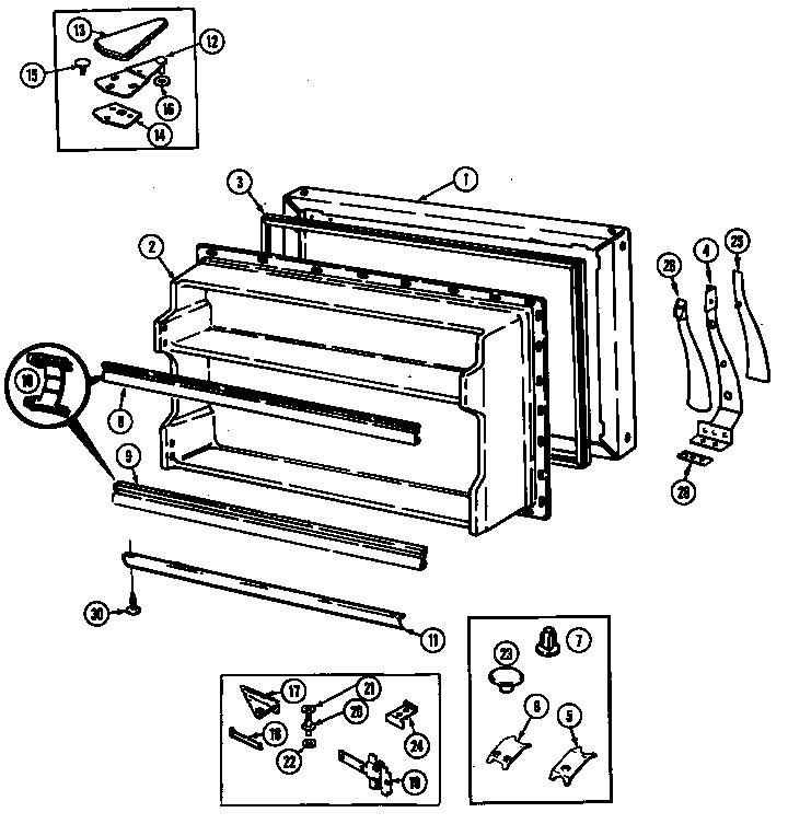 Freezer door