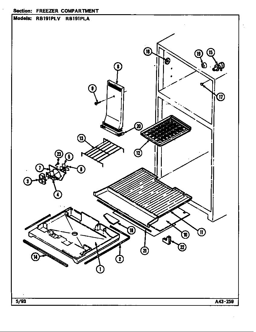 Freezer compartment