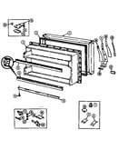 Freezer door (rb172pa/dg33a) (rb172pa/dg33c) (rb172plw/dg32a) (rb172pw/dg31a) (rb172pw/dg31c)