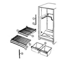 Maytag GT15X6A shelves & accessories diagram
