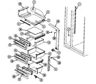 Maytag RCE224RDV/DS38A shelves & accessories diagram