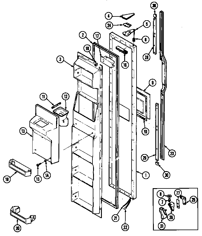 Freezer door
