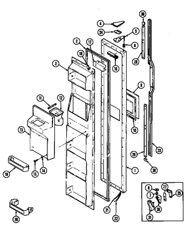 Freezer door