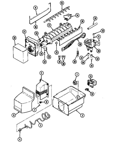 Ice maker & bin