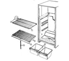 Magic Chef RB151PLW/DG02C shelves & accessories diagram