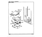 Maytag GS20X83V/DP05A shelves & accessories diagram
