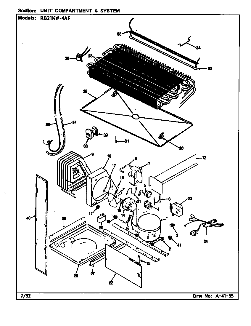 Unit compartment & system