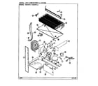 Magic Chef RB191PLA/DE78A unit compartment & system diagram