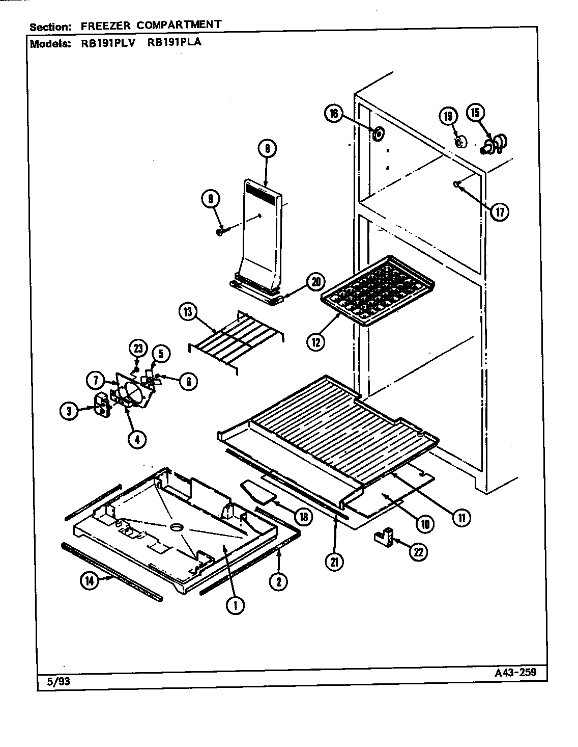 FREEZER COMPARTMENT