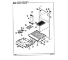 Magic Chef RB191PLV/DE69A freezer compartment diagram