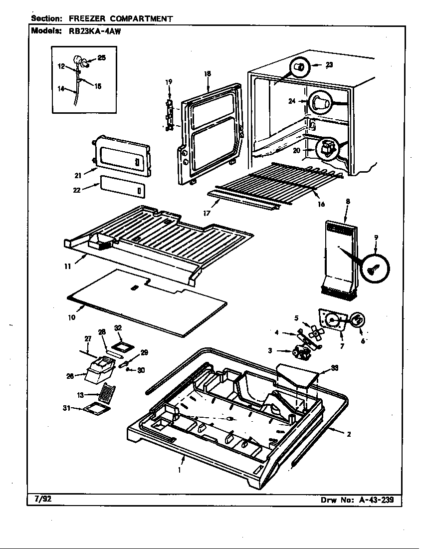 Freezer compartment (rb23ka-4aw/bg98c)
