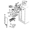 Maytag GS20X8D3V/DP10A freezer compartment diagram