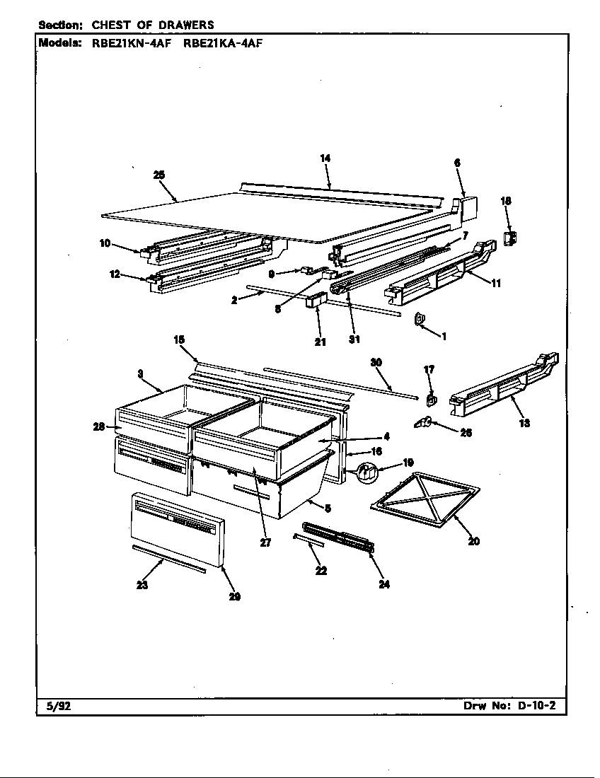 Chest of drawers