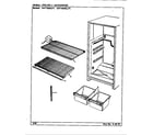 Maytag GNT15M42/BF02A shelves & accessories diagram