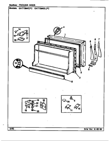 Freezer door