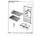 Maytag GNT17M42/CF27A shelves & accessories diagram