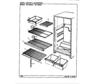 Maytag GNT19M4XA/CL62A shelves & accessories diagram
