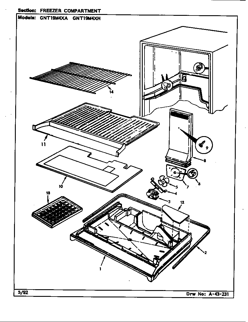 Freezer compartment