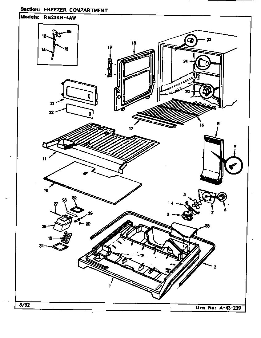 Freezer compartment