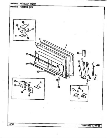 Freezer door