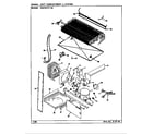 Magic Chef RB21KA-2A/CG80A unit compartment & system diagram