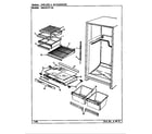 Magic Chef RB21KA-2A/CG80A shelves & accessories diagram