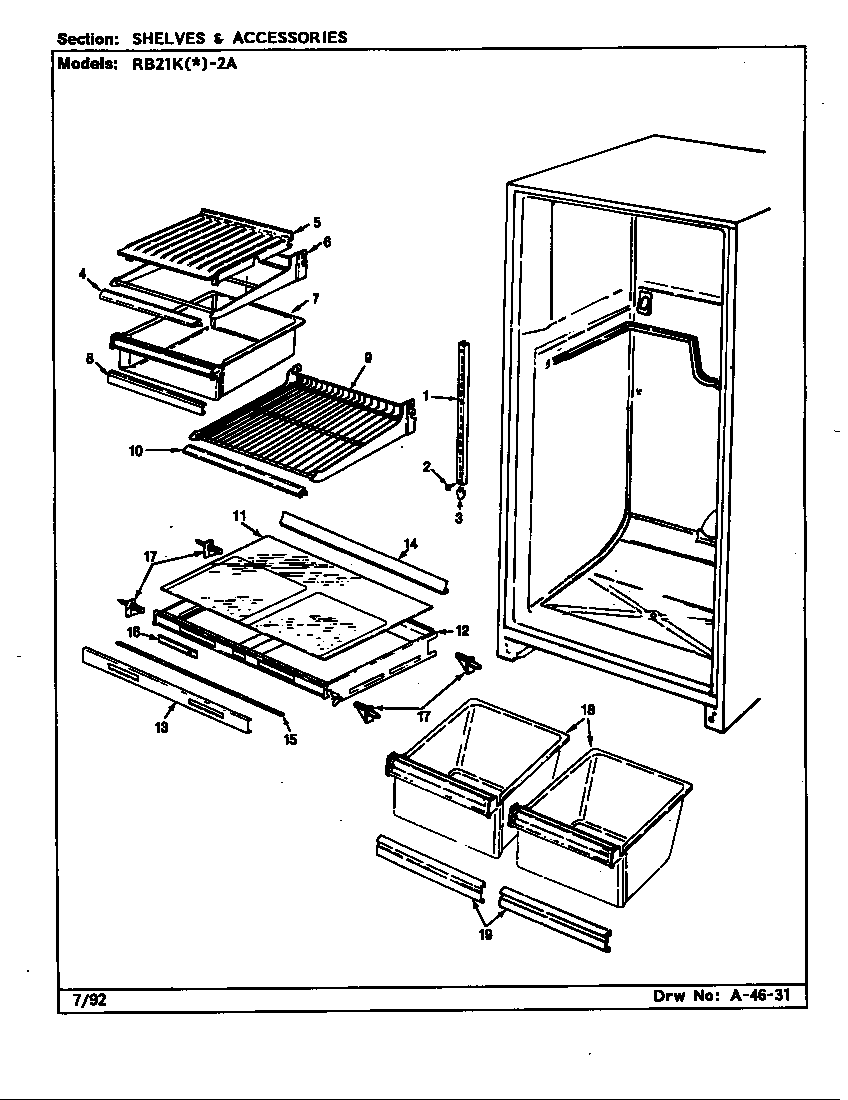 Shelves & accessories