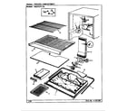 Magic Chef RB21KA-2A/CG80A freezer compartment diagram