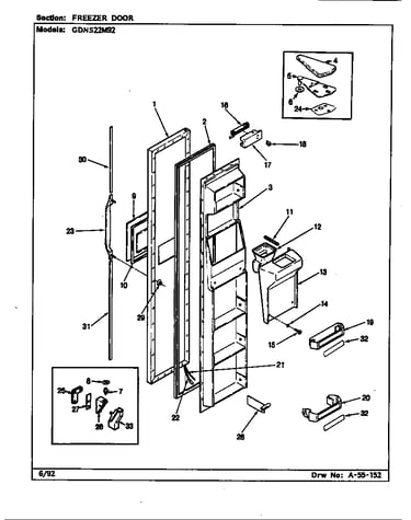 Freezer door