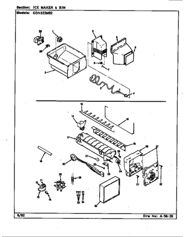 Ice maker & bin