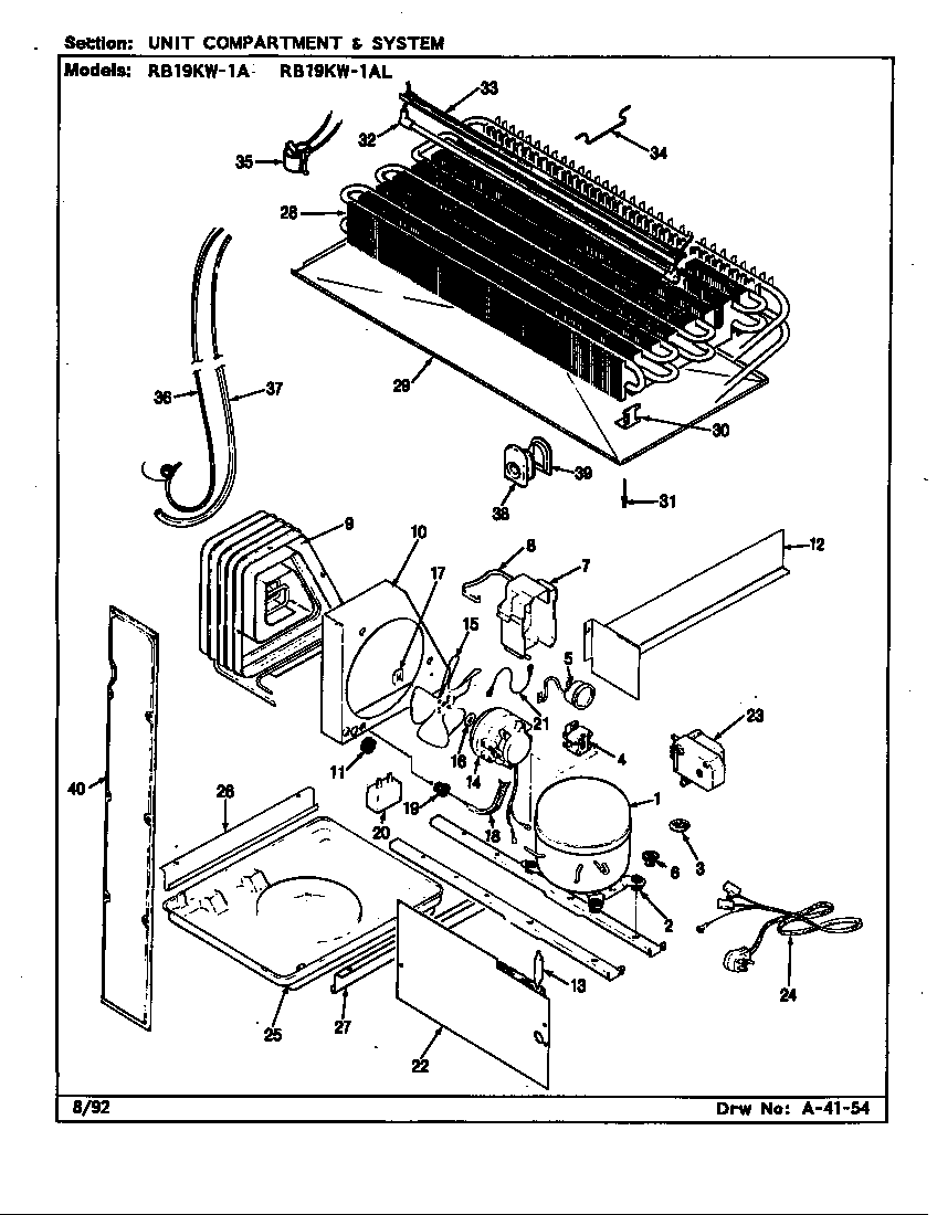 Unit compartment & system