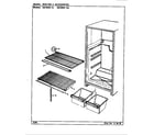Magic Chef RB19KW-1A/CG53A shelves & accessories diagram