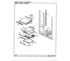 Crosley CNS22V8/BR16B shelves & accessories diagram