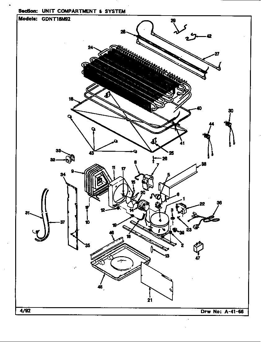 Unit compartment & system