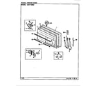 Maytag GDNT18M92/CF45B freezer door diagram